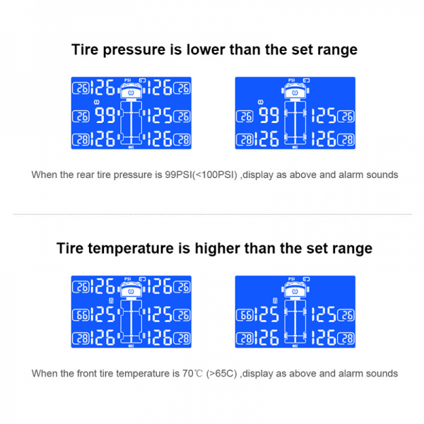 Rechargeable External Tyre Pressure Measuring System With 6 Sensors - Image 8