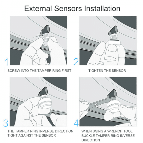 Rechargeable External Tyre Pressure Measuring System With 6 Sensors - Image 6