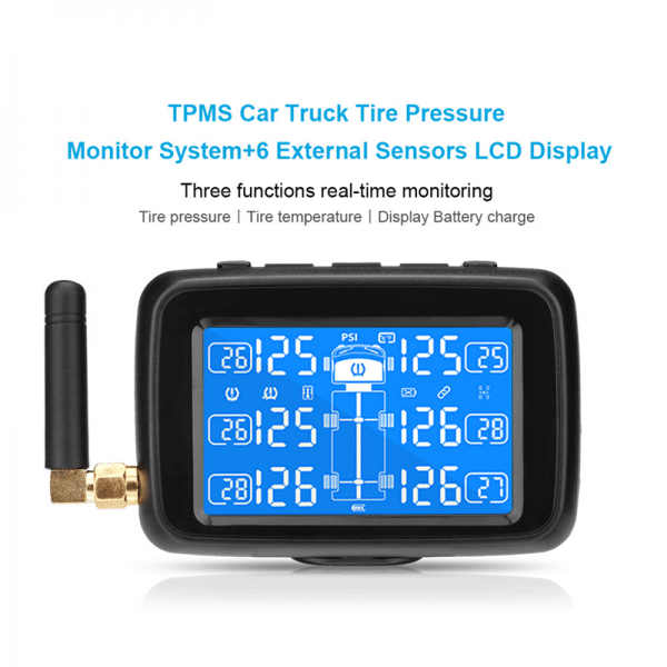External Tyre Pressure Measuring System with 6 Sensors