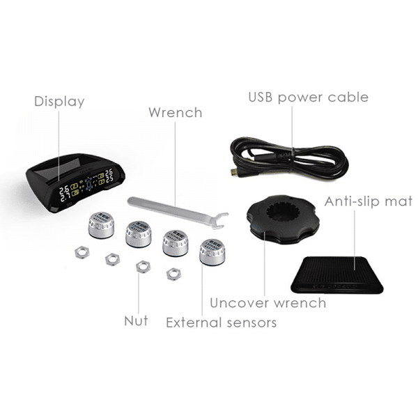 Solar Charging External Tyre Pressure Measuring System - Image 6