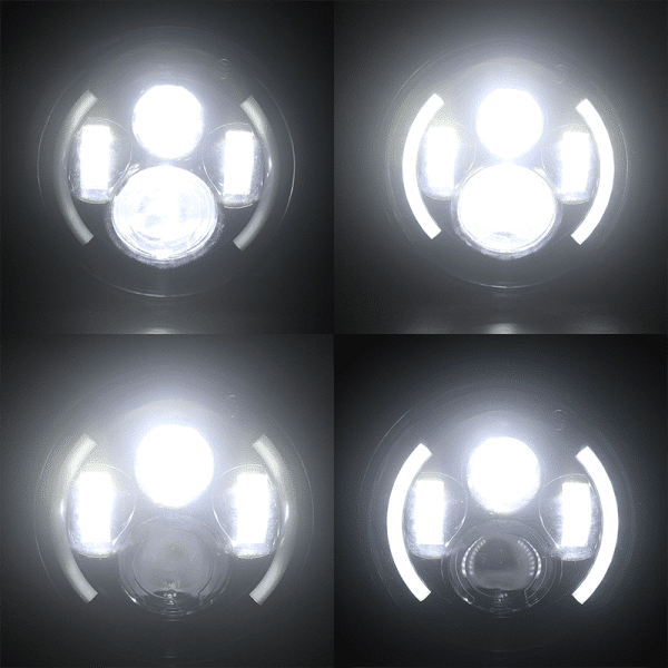 Pair Of Vortex Series Led Headlight 7" With DRL - Image 6