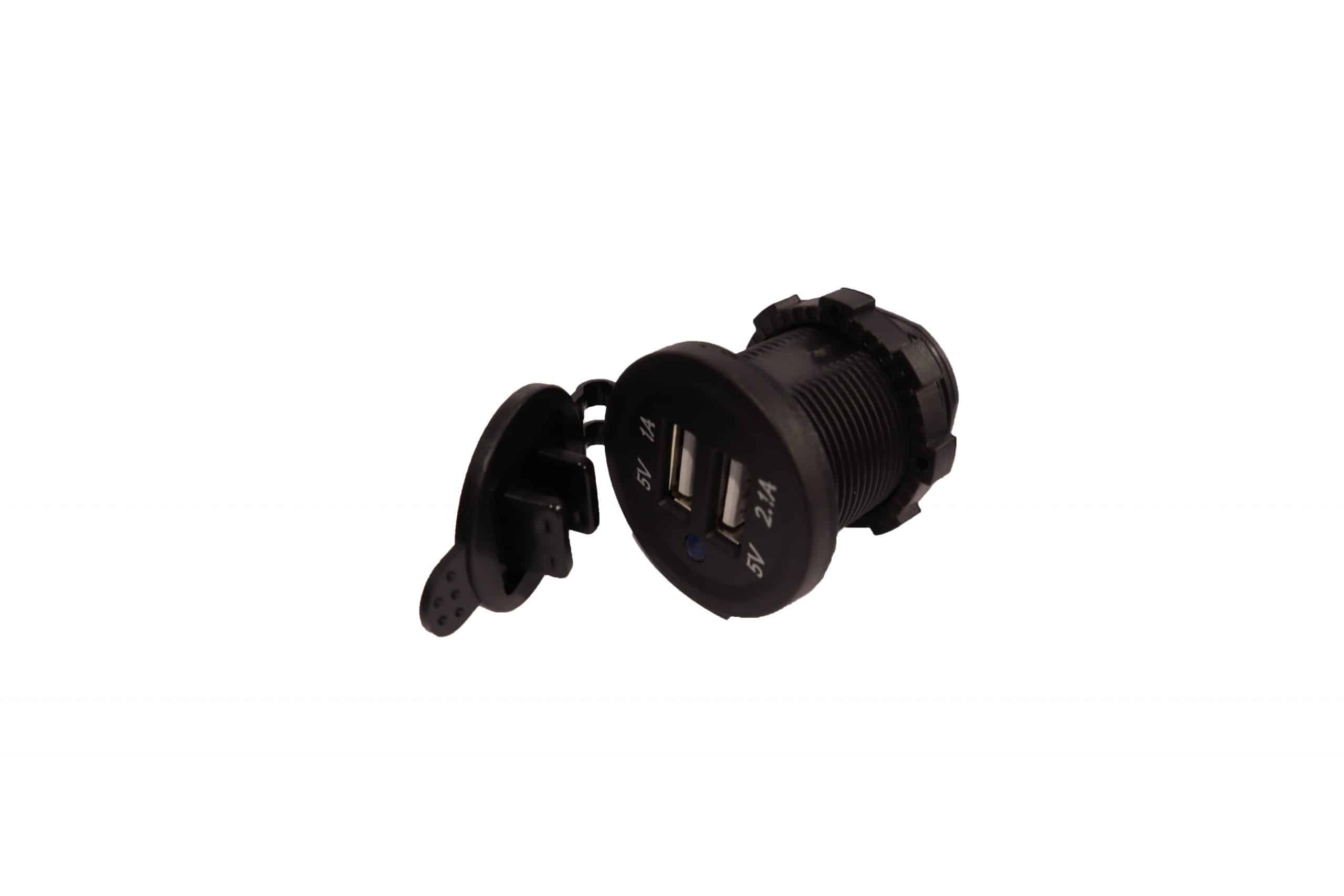 12 Volt Dual USB Accessory Socket 1A+2.1A