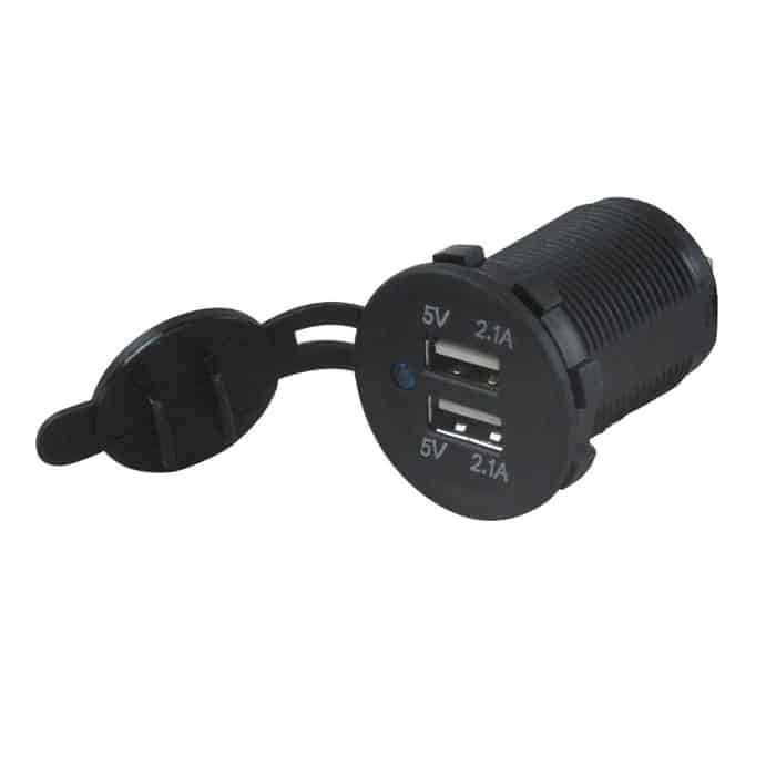 12 Volt Dual USB Accessory Socket 2.1A+2.1A All 12 Volt