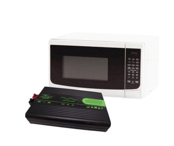 700W Camping Microwave & 2000W Inverter Package