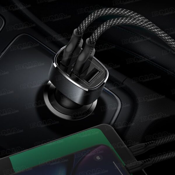 3- Way 42W QC3.0 and Dual USB Smart Switch 4.8amp USB Car Charger - Image 3