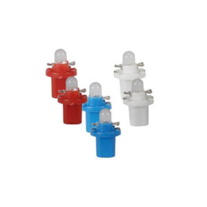 6 x Led T5 B8.5D Wedge Globes Red Color