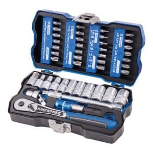 LOK-ON™ SOCKET & BIT SET 43 PIECE 1/4" DRIVE