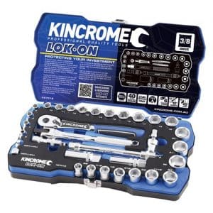 LOK-ON™ SOCKET SET 33 PIECE 3/8" DRIVE - METRIC & IMPERIAL