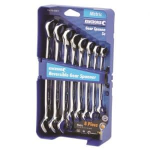 COMBINATION GEAR SPANNER SET 8 PIECE