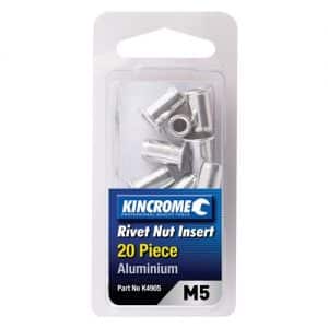 RIVET NUT INSERT M5 (ALUMINIUM) - 20 PACK