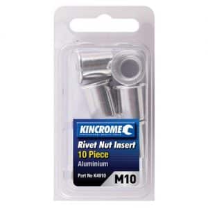 RIVET NUT INSERT M10 (ALUMINIUM) - 10 PACK
