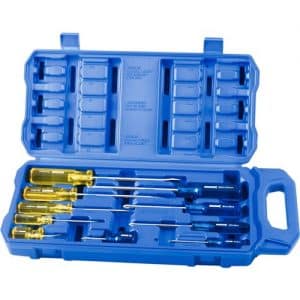 SCREWDRIVER SET ACETATE HANDLE 10 PIECE