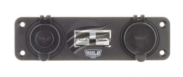 TRIPLE FLUSH MOUNT HOUSING 50a ANDO STYLE PLUG ACC SOCKET - Image 2
