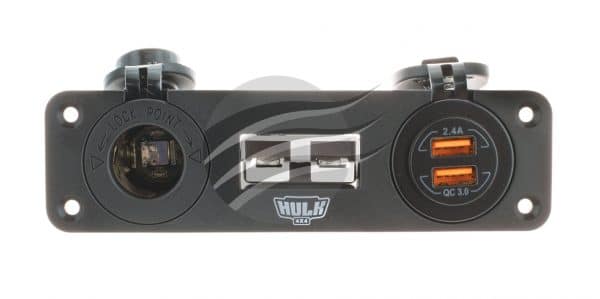 TRIPLE FLUSH MOUNT HOUSING 50a ANDO STYLE PLUG ACC SOCKET - Image 3