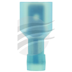 PKT 10 MALE BLADE TERMINAL 6.3mm FULLY INSUL PVC COPPER