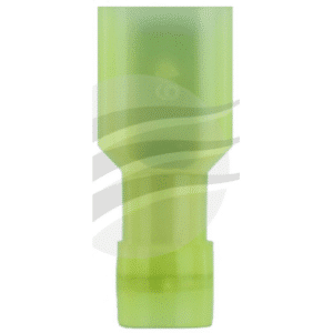 PKT 10 MALE BLADE TERMINAL 6.3mm FULLY INSUL PVC COPPER