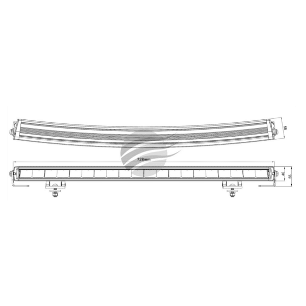 20 LED DRVNG LMP CURVD LGHTBAR - Image 4
