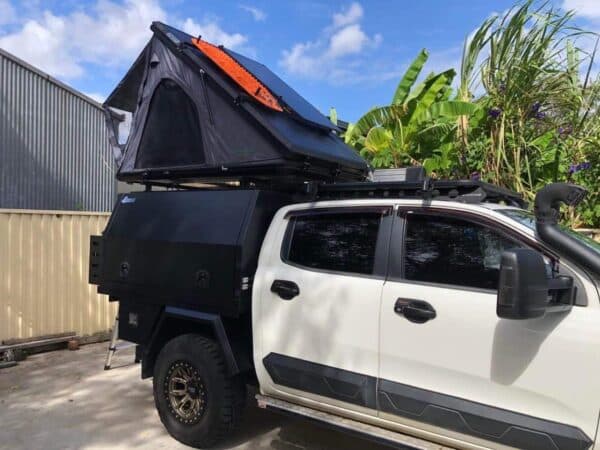 TRUE ADVENTURE OUTDOOR ALLOY ROOF TOP TENT CHARCOAL - Image 2