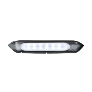 12V AWNING LIGHT AMBER/WHITE LIGHTS BLACK