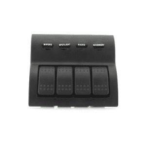 LED SWITCH ROCKER PANEL 4 WAY 4 x ON/OFF PREWIRED
