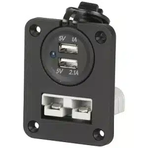50AMP ANDERSON STYLE CONNECTOR & DUAL USB PORTS PANEL