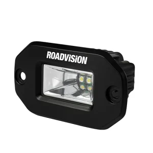 Roadvision Rectangular LED Work Light 20W Flood Beam Flush Mount (each)
