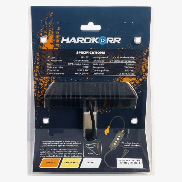 HARDKORR XDW Series Tri-Colour 45° Angled LED Work Light - Image 6