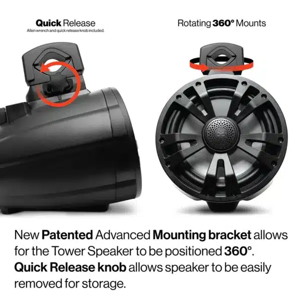 ExtremeTower Speakers TA8 -1 Bluetooth Amplified + 1 Passive Tower Speaker 2pcs set BLACK - Image 2