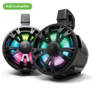 ExtremeTower Speakers TA8 -1 Bluetooth Amplified + 1 Passive Tower Speaker 2pcs set BLACK